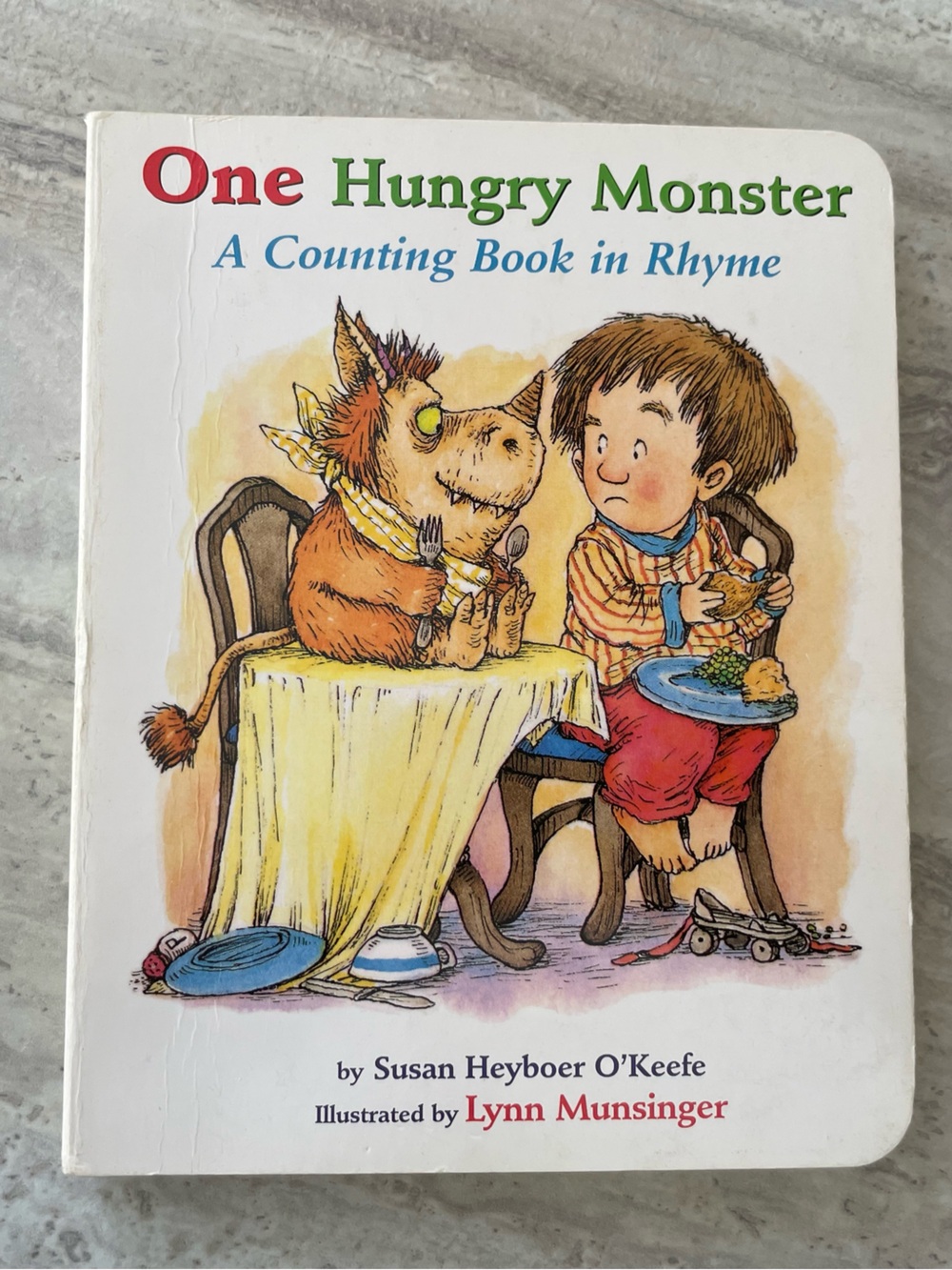 10/$30💥Board Book, One Hungry Monster: A Counting Book in Rhyme, Susan O'Keefe
